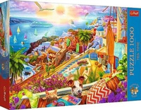 Puzzle 1000  Premium Plus Tea Time Z wizytą na Santorini 10842