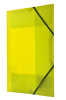 Teczka A4 PP z gumką narożną żółta