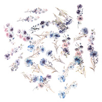 Naklejki Pet Kwiaty Meteor Blue 30 szt.