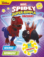 Dinozaury. Marvel Spidey i Super-kumple. Koloruj! Rozwiązuj! 50 naklejek świecących w ciemności