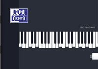 Zeszyt A5 16k. Oxford do nut pięciolinia