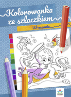W oceanie. Kolorowanka ze szlaczkiem