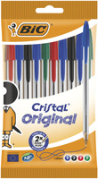 Długopis BIC Cristal Original AST Pouch 10 kolorów
