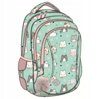 Plecak 3 komorowy Charming Cats