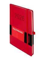 Kalendarz 2026 Memofix A5 TDW czerwony