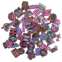 Naklejki winylowe slogany motywacyjne neonowe 50 szt.