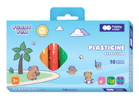 Plastelina Yummy Yum Kapibara 10 kolorów Happy Color