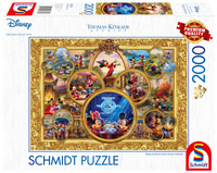 Puzzle 2000 PQ T. Kinkade Myszka Miki & Minnie 111439