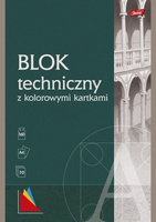 Blok techniczny A4 10K kolorowe kartki Unipap PAKIET 10 sztuk