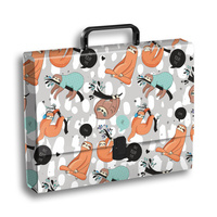 TECZKA Z RĄCZKĄ A4 T 0122 LENIWCE FOLIA MAT NIERYSUJĄCA