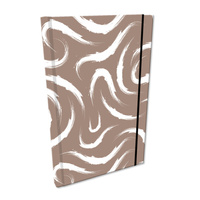 Notes A5 kratka z gumką Soft Touch Maziaje beż