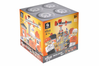 Klocki konstrukcyjne Block&Steps Zestaw budowlany + Gra planszowa 3w1