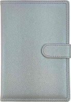 Kalendarz 2026 A5 dzienny z zapięciem hologram błękitny