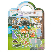 Książeczka  z naklejkami wielokrotnego użytku Safari