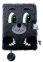 Pamiętnik z kłódką 3D włochacz A5 96k Mole