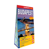 Budapest city street map 1:13 000 laminat 2019