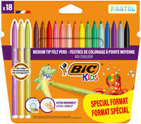 Flamastry BIC Kids Couleur pastel 18 kolorów