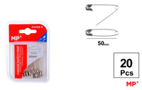 Agrafki MP srebrne 50mm 20 sztuk