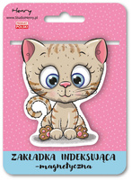 Zakładka magnetyczna Kot beżowy