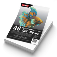 Papier A6 powlekany kredowany 100 ark.350g