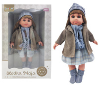 Lalka słodka Maja w szarym sweterku