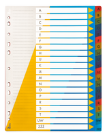 Przekładki PP alfabetyczne a-z