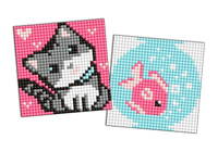 Diamentowa mozaika na magnesie IDEYKA 9x9 cm kids Ryba i Kotek