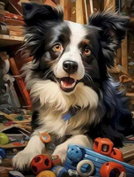 Diamentowa Mozaika Pies  w zabawkach NO-2000137