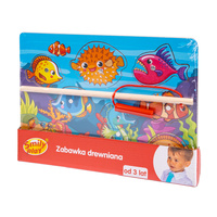 Układanka drewniana łowienie magnes SPW83609 AN01