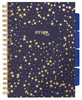 Kołozeszyt Strigo B5 Project Book Gwiazdy czarny kratka