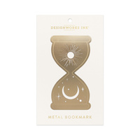 Zakładka do książek metalowa duża Klepsydra