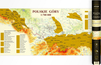 Mapa zdrapka polskie góry 1:700 000