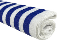 Paczka Bibuła marszczona 50x200 paski niebieskie na białym 10 rolek