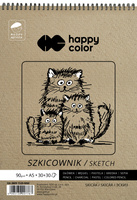 Szkicownik Happy Color Młody Artysta na spirali A5 60 arkuszy 80/90g