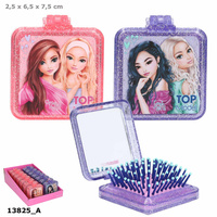 Szczotka składana Top Model z lusterkiem 1szt.mix 13825A