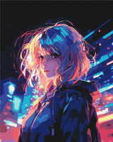 Malowanie po numerach BRUSHME 40x50 cm Cyberpunk