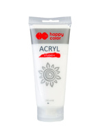 Farba akrylowa Studio 200 ml biel tytanowa Happy Color