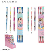 Ołówki przekładane z gumką w pudełku Top Model 1szt.mix 12868A