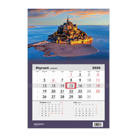 Kalendarz 2026 Jednodzielny Wzgórze Świętego Michała Francja