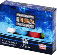 Farby akrylowe Artea 4 kolory tuba