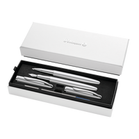 Pióro wieczne Pelikan +pióro kulkowe Jazz Noble Elegance Silver