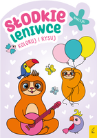 Słodkie leniwce. Koloruj i rysuj