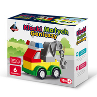 Klocki małych geniuszy Autko 6 elementów