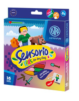 Masa plastyczna Astrafun Sensorio Kids Pixel 16 kolorów 1szt.mix