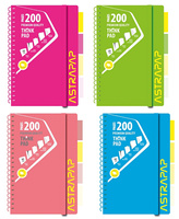 Kołozeszyt A5 Neon Line 200k.kratka 1szt.mix