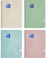 Kołozeszyt A5 80k.kratka Oxford Touch pastel 1szt.mix