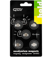 Magnesy neodymowe GRAND 10mm 5szt.