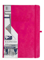 Kalendarz 2026 Jazz B5 tygodniowy różowy