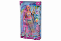 Lalka Steffi tęczowa syrena