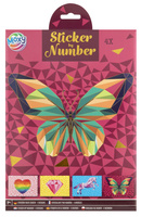 Mozaika wyklejanie po numerach Motyl